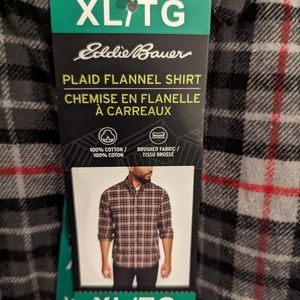 XL Eddie Bauer Plaid Flannel Shirt - Men’s